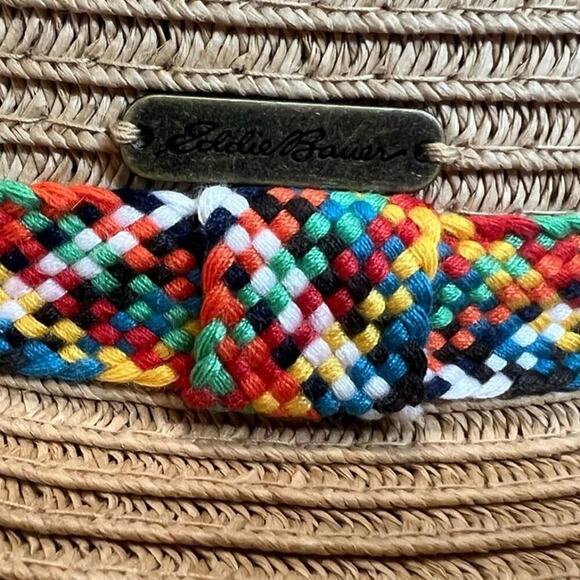 Eddie Bauer Panama Packable Straw Hat, Multicolor Braided, size Small/Medium - Picture 3 of 16